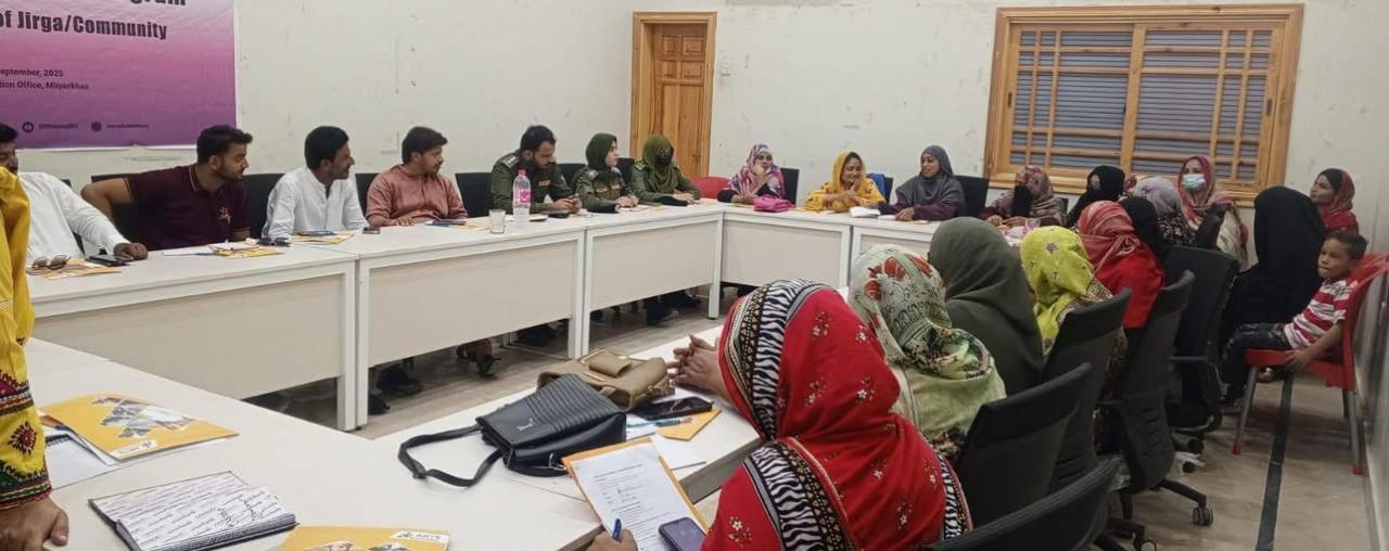 Community Jirga consultation - GBV programme, Mirpurkhas