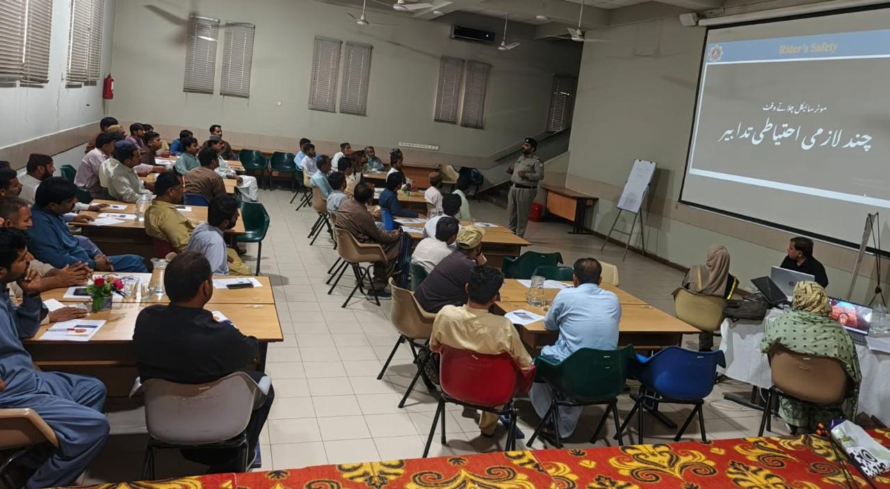 Road safety training session - IPECS programme delivery