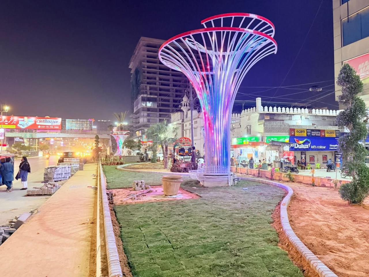 Urban beautification - Karachi night view