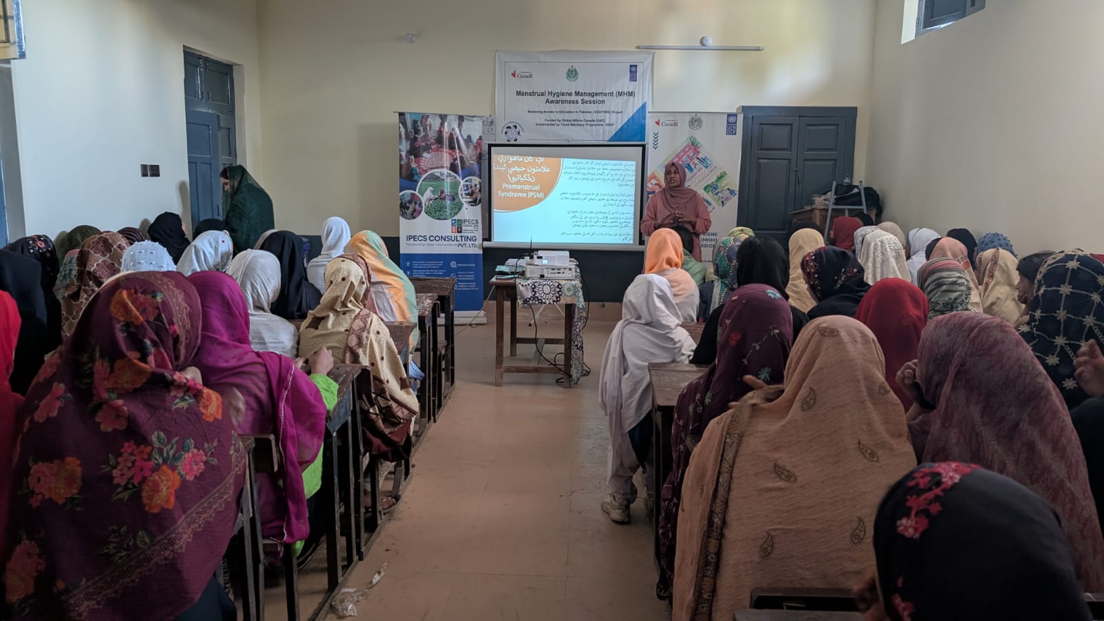 MHM health awareness session - IPECS Consulting with UNDP funding